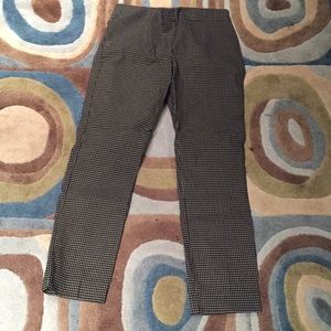 Black checked pants